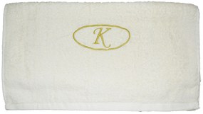 Πετσέτα μονόγραμμα Προσώπου 50x100 Κ Εκρού Viopros