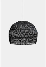 Κρεμαστό Φωτιστικό Οροφής 1xE27 Ρατάν Φ77cm Nama 3 AY Illuminate-413.100.03/P-Μαύρο 413.100.03/P