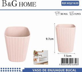 Θήκες οδοντόβουρτσας πλαστικές σε σετ 5Χ - Light Pink - 21639
