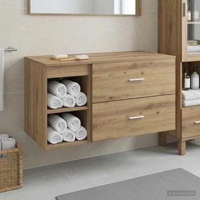 vidaXL Σετ Επίπλων Μπάνιου 2 pcs Artisan Δρυς Επεξεργασμένο Ξύλο