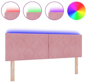 vidaXL LED Υποβρύχιο Διαμαντιών Ροζ 160 εκ. Βελούδο