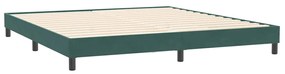 Κρεβάτι Boxspring χωρίς Στρώμα Σκούρο Πράσινο 200x210εκ 3315846