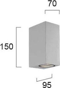 Απλίκα Εξωτερικού Χώρου Viokef Tilos Silver 4099402