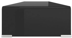vidaXL Βάση Τηλεόρασης/Οθόνης Μαύρη 110 x 30 x 13 εκ. Γυάλινη