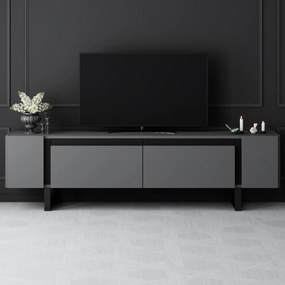 Έπιπλο Τηλεόρασης Ανθρακί / Μαύρο SECUTUR 180x30x16