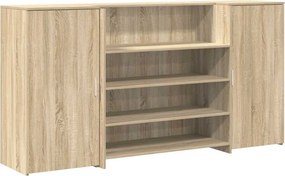 vidaXL Γραφείο υποδοχής Sonoma Δρυς 200x50x103,5εκ. Επεξεργασμένο Ξύλο