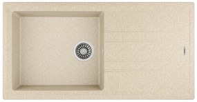 Teka Stone 60 L-TG 1C 1E Sandbeige Ένθετος Γρανιτένιος Νεροχύτης 60cm