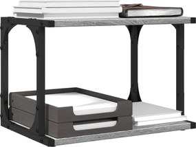 vidaXL Βάση Εκτυπωτή 2 Επιπέδων Γκρι Sonoma 41x28x33,5 εκ Επεξ. Ξύλο