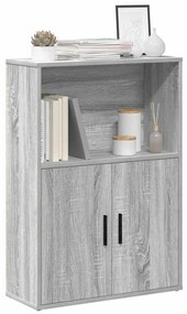 vidaXL Βιβλιοθήκη Γκρι Sonoma 60x24x85 εκ. από Επεξεργασμένο Ξύλο