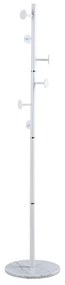 Coat Stand Adriana metal white D37x172cm 37x37x172 εκ.