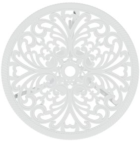 vidaXL Σετ Επίπλων Bistro 3 Τεμαχίων Λευκό από Χυτό Αλουμίνιο