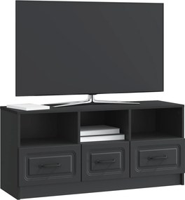 vidaXL Ντουλάπι TV Μαύρο 102 x 34,5 x 47 εκ Επεξεργασμένο Ξύλο