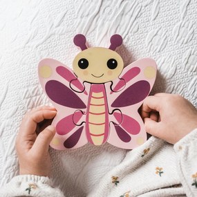 Ξύλινο Παζλ Με 4 Κομμάτια Orange Tree Toys Butterfly 60-06326