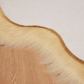 vidaXL Ψεύτικο Δέρμα Προβάτου Χαλί Tafalla Κρεμ 80 x 120 cm