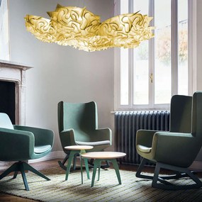 Φωτιστικό Οροφής Veli 7 Gold Slamp Aluminium, Polypropylene