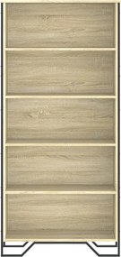 vidaXL Βιβλιοθήκη Χρώμα Sonoma Δρυς 80x31x169 εκ. Επεξεργασμένο Ξύλο