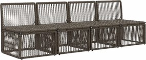 vidaXL Καναπές 4 Θέσεων 4 pcs 4-Αριθμός καθισμάτων Γκρι