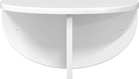 vidaXL Ράφι Τοίχου 2 pcs Υψηλής γυαλάδας λευκό 38 x 19 x 19 εκ