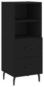 vidaXL Ντουλάπι Μαύρο 34,5 x 34 x 90 εκ. από Επεξεργασμένο Ξύλο