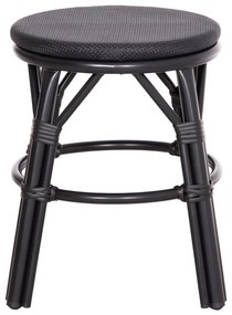 ΣΚΑΜΠΟ ΑΛΟΥΜΙΝΙΟΥ CHINO HM6285.02 BAMBOO LOOK &amp; TEXTILENE ΣΕ ΜΑΥΡΟ Φ36x46Υεκ. (1 Τεμμάχια)
