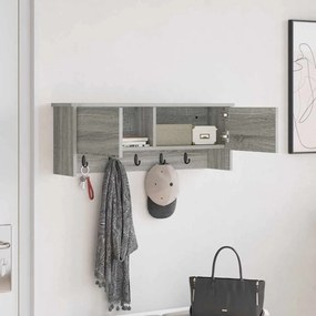vidaXL Τοίχου Κρεμάστρα Γκρι sonoma 80 x 20 x 30 cm Επεξεργασμένο ξύλο