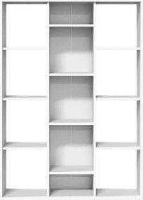 vidaXL Διαχωριστικό/Βιβλιοθήκη Λευκό 100x24x140 εκ. από Επεξ. Ξύλο