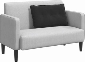 vidaXL Μαξιλάρι Πλάτης Μαύρο 80 x 50 cm Υφασμάτινο Κορντουρά