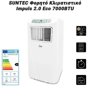 SUNTEC Φορητό Κλιματιστικό Impuls 2.0 Eco 7000BTU