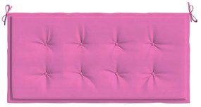 vidaXL Μαξιλάρι Παγκάκι Κήπου Ροζ 120 x 50 x 4 cm Ύφασμα Oxford