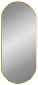 Καθρέφτης Τοίχου Οβάλ Χρυσός 80x35 εκ. - Χρυσό