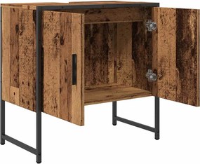 vidaXL Ντουλάπι Νιπτήρα Μπάνιου Παλιό Ξύλο 60x33x60 εκ