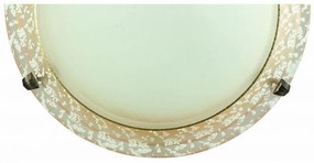 Arkolight Φωτιστικό Απλίκα Κλασσική Επιτοίχια L30cm Γυάλινη Μελί 218-2-Α1