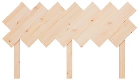 Κεφαλάρι Κρεβατιού 141x3x80,5 εκ. από Μασίφ Ξύλο Πεύκου - Καφέ