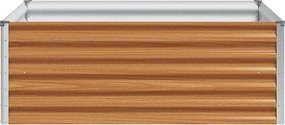 vidaXL Υπερυψωμένη Ζαρντινιέρα 98 x 100 x 36 εκ. Επικαλυμμένος Χάλυβας