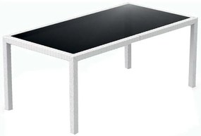 TAHITI WHITE 180Χ94Χ75εκ. ΤΡΑΠΕΖΙ ΜΕ ΤΖΑΜΙ ΠΟΛ/ΝΙΟΥ