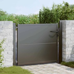 vidaXL Πύλη Κήπου, Πύλη Κήπου 105x200 εκ. από Corten Ατσάλι Μαύρο