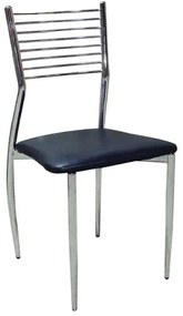 Καρέκλα EVITA Μαύρο PU 44x43x85cm