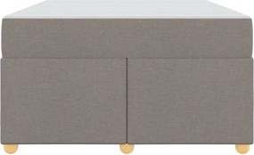 vidaXL Σκελετός Κρεβατιού Taupe 120 x 200 cm ύφασμα