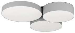 Έξυπνο Φωτιστικό Οροφής Πλαφονιέρα 3xLED 7,5W RGB TW 3CCT Dimmable Barbano-Z Eglo-900855-Γκρι 900855