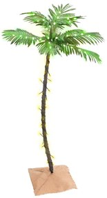 vidaXL Δέντρο Φοίνικας με 72 LED Θερμό Λευκό 120 εκ.