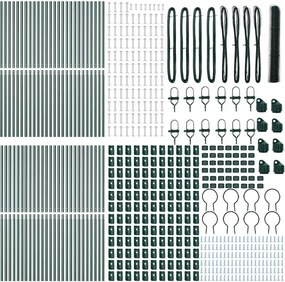 vidaXL Στύλος Περιφράξεων Πράσινο 100 x 1,2 μ (50 mm πλέγμα)