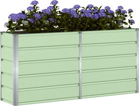 vidaXL Γλάστρα Πράσινο 160 x 40 x 75 εκ. Ατσάλι