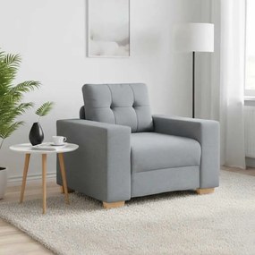 vidaXL Πολυθρόνα Ανοιχτό Γκρι 100 x 78 x 80 εκ. Ύφασμα