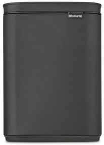 Κάδος Brabantia Bo Small 1008866, 4 L, Ομαλό και αθόρυβο άνοιγμα, Αντιολισθητική βάση, Ορυκτή επίστρωση, Σκούρο γκρι