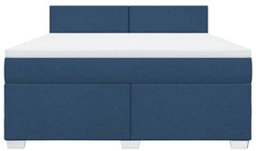 ΚΡΕΒΑΤΙ BOXSPRING ΜΕ ΣΤΡΩΜΑ ΜΠΛΕ 180X200 ΕΚ. ΥΦΑΣΜΑΤΙΝΟ 3288266