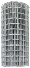 vidaXL Φράχτης Εuro Ασημί 0.4 x 10 μ Χάλυβας με θερμή επιμετάλλωση