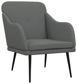 vidaXL Πολυθρόνα Σκούρο Γκρι 63 x 76 x 80 εκ. Υφασμάτινη