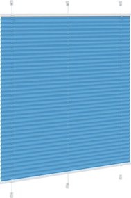 vidaXL Πλισέ περσίδα Μπλε 120x150 cm Πλάτος υφάσματος 119,4 cm