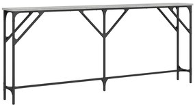 vidaXL Τραπέζι Κονσόλα Γκρι Sonoma 180x23x75 εκ. Επεξεργασμένο Ξύλο