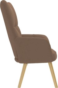 vidaXL Πολυθρόνα Relax Καφέ Υφασμάτινη